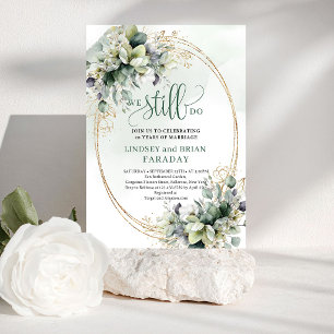 Natural Dusty Green Botanical We Still Do Invite