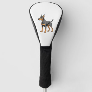 Natural Ear Doberman Art Print Classic T-Shirt Golf Head Cover