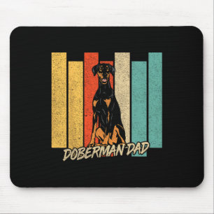 Natural Ear Doberman Dog Dad Dog Owner Fathers Day Mouse Pad