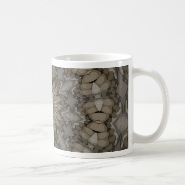 Natural Earth Tones Mandala Pattern Coffee Mug (Right)