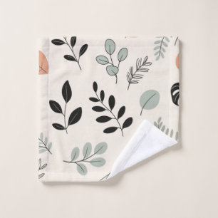 Natural Ease – Fine-Line Leaf Art Towel