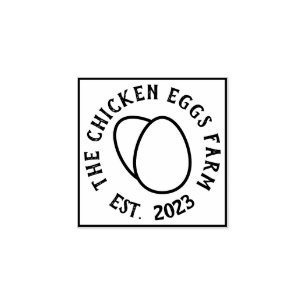 Natural Egg Farm Branding Rubber Stamp