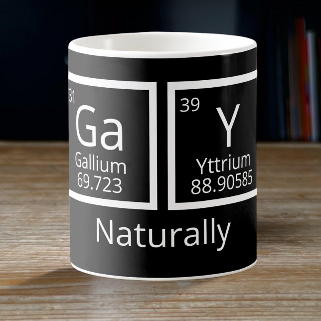 Natural Elements LGBT Gay Pride Periodic Table Coffee Mug (Creator Uploaded)
