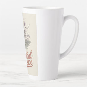 Natural Essence Vintage Botanical Wildflower Latte Mug