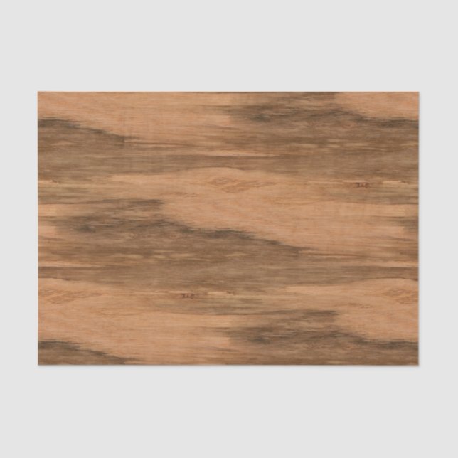 Natural Eucalyptus Wood Grain Look Tissue Paper (Front)