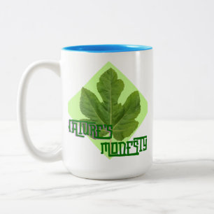 natural fig leaf mug
