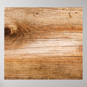 Natural fir wood: textured surface poster