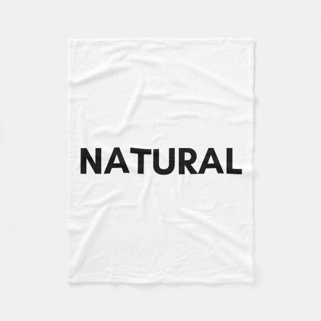 natural fleece blanket (Front)