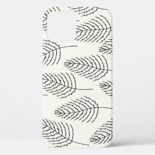 Natural Floral: Abstract White Vintage iPhone 12 Case