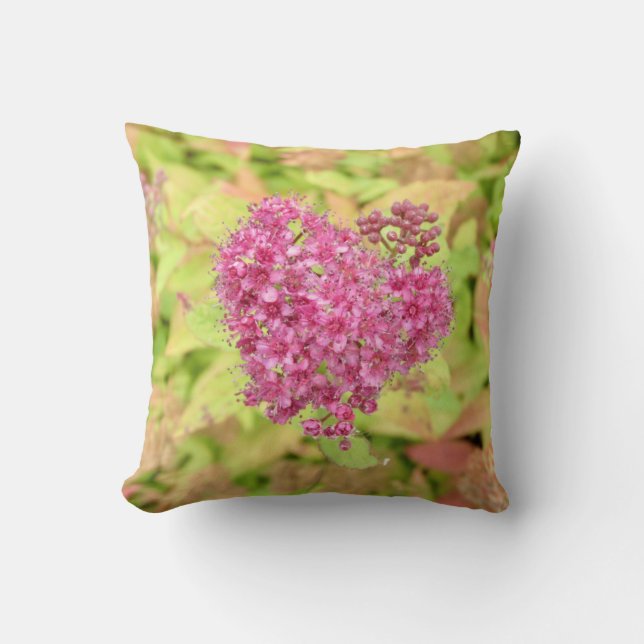 Natural Flower Heart - pierced by arrow.  Cushion (Front)