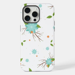 Natural Flower Seamless Pattern iPhone 15 Pro Max Case