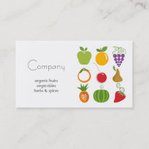 Natural Food Store Business Card