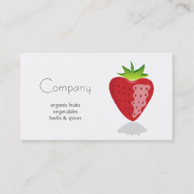Natural Food Store Business Card