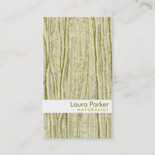 Natural Forest Gold Tree Care Landscape Lawn Business Card