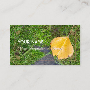 Natural forest lover and nature protectors busines business card