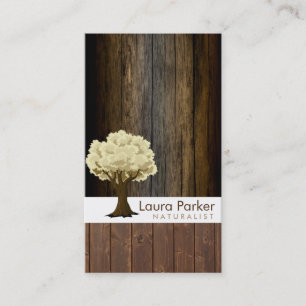 Natural Forest Wood Tree Care Landscape Lawn Business Card