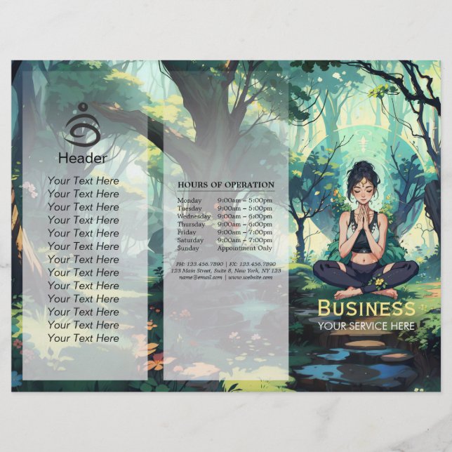 Natural Forest Yoga Fitness Meditation Instructor (Front)