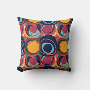 Natural Form Seamless: Abstract Circle Beauty. Cushion