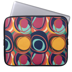 Natural Form Seamless: Abstract Circle Beauty. Laptop Sleeve