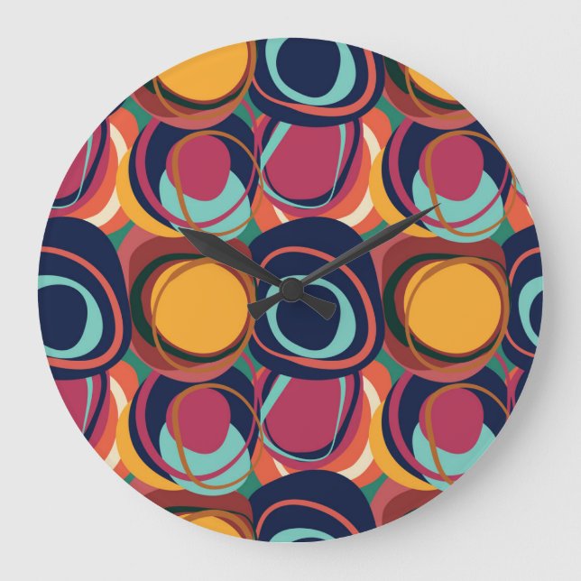 Natural Form Seamless: Abstract Circle Beauty. Large Clock (Front)