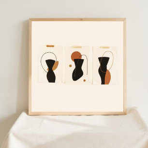 Natural Geometry – Feminine Minimalist Art XII Poster
