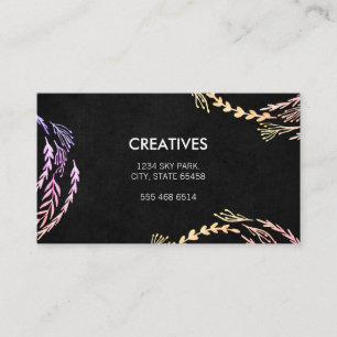 Natural Glamour Pattern Business Card