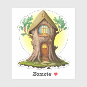 Natural Gnome Forest Home Sticker