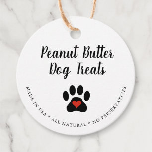 Natural Gourmet Dog Treat  Favour Tags