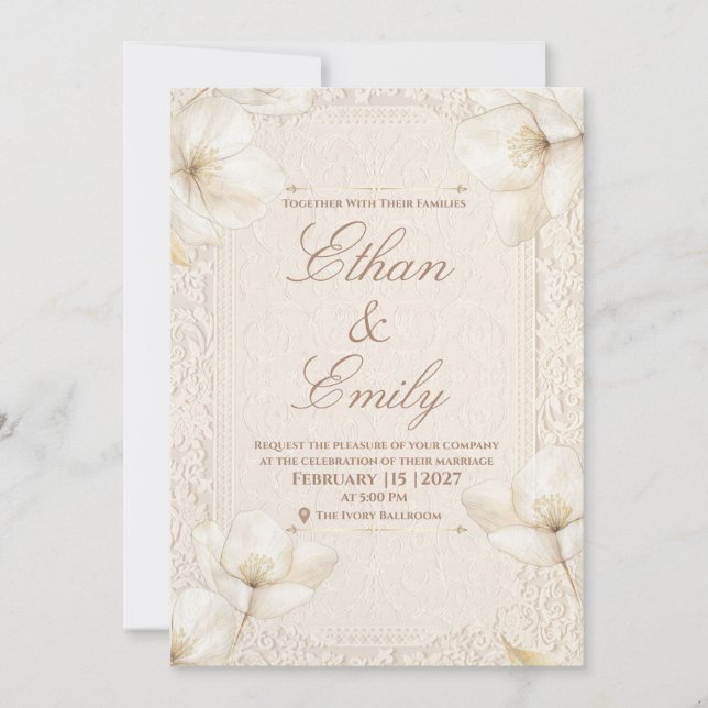 Natural Grace - Inspired By Simplicity Invitation (Front)