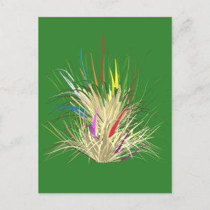 Natural green with a nature look holiday postcard