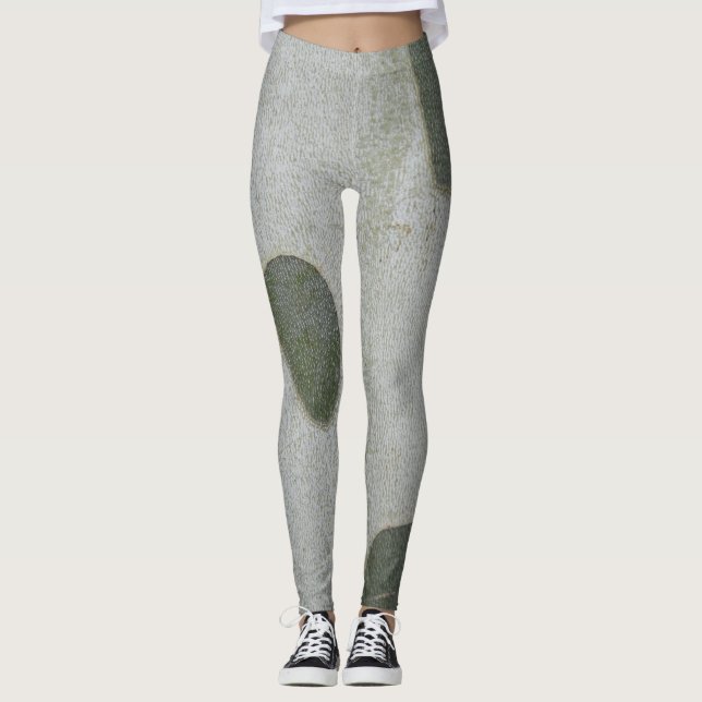 Natural grey pattern leggings (Front)