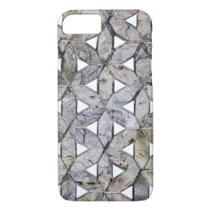 Natural Grey Stone Mosaic, flower of life Case-Mate iPhone Case
