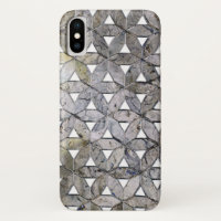 Natural Grey Stone Mosaic pattern flower of life
