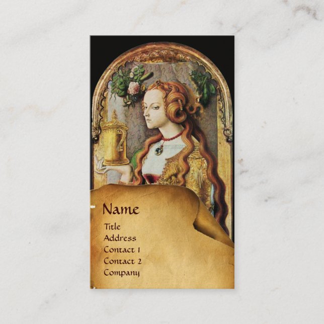 NATURAL HAIR BEAUTY & COSMETICS MONOGRAM,Parchment Business Card (Front)