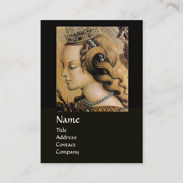 NATURAL HAIR BEAUTY & JEWELRY MONOGRAM black Business Card (Front)