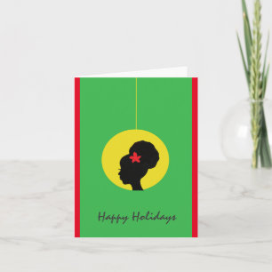Natural Hair Holiday Card