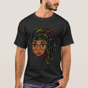 Natural Hair Strong Black Women Beautiful Afro Gif T-Shirt