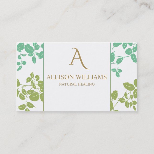 Natural Healing Business Card (Front)