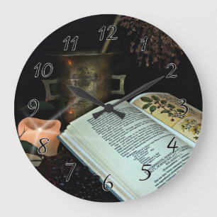 Natural Healing Large Clock