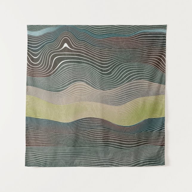 Natural Hills: Landscape Pattern Tapestry (Front)