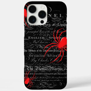 Natural History Title Page Spiders Calligraphy iPhone 16 Pro Max Case