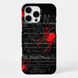 Natural History Title Page Spiders Calligraphy iPhone 16 Pro Max Case