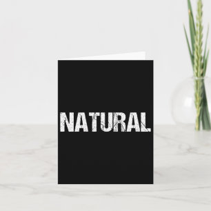Natural Kraftsport Gym Funny Bodybuilding Card