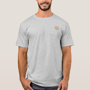 Natural Lace Lotus Emblem Blossom Basics T-Shirt