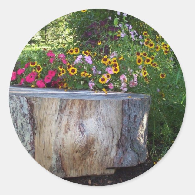 Natural Landscape Classic Round Sticker (Front)