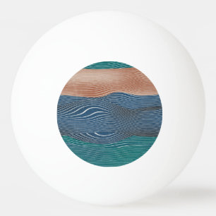 Natural landscape hills: seamless pattern. ping pong ball
