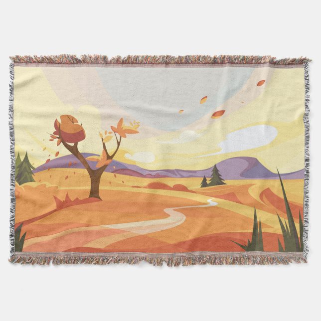  Natural landscape Throw Blanket (Front)