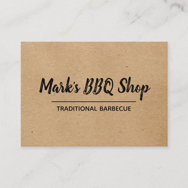 Natural | Layout | BBQ Business Card (Front)
