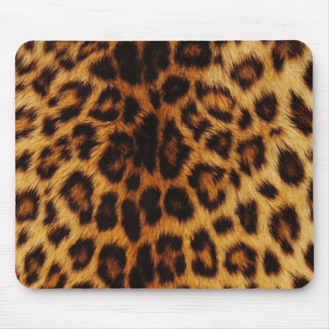 Natural Leopard Spots Mouse Pad (Front)