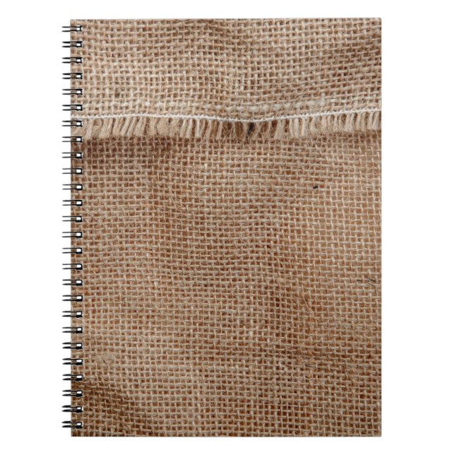 Natural line texture backgroundcoffee, sack, abstr notebook (Front)